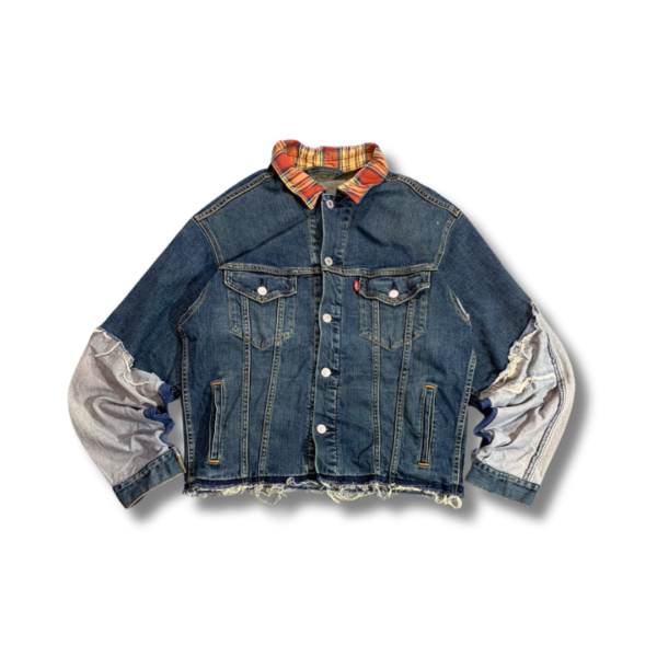 Reversed Sleeve Denim Jacket